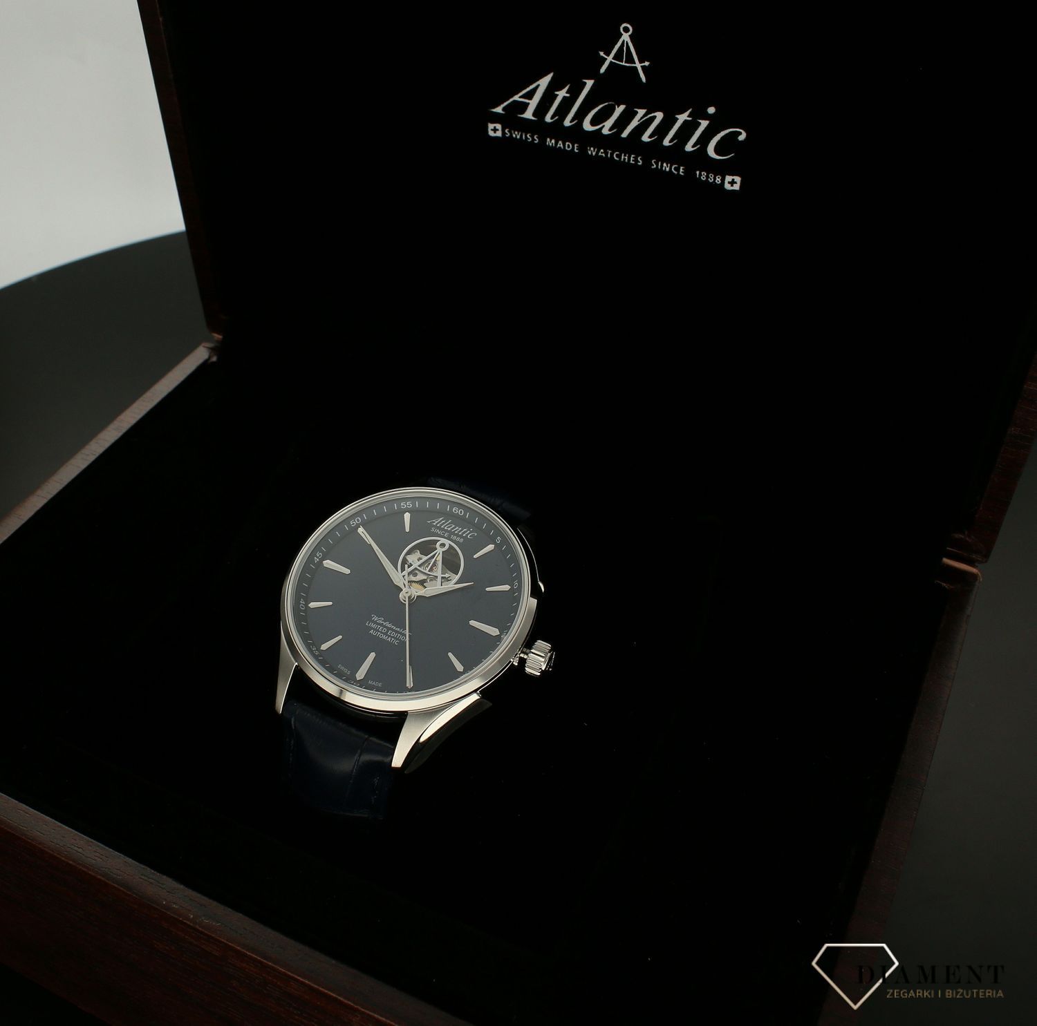 Zegarek męski na pasku Atlantic Worldmaster Open Heart Limited Edition 52780.41.51.webp