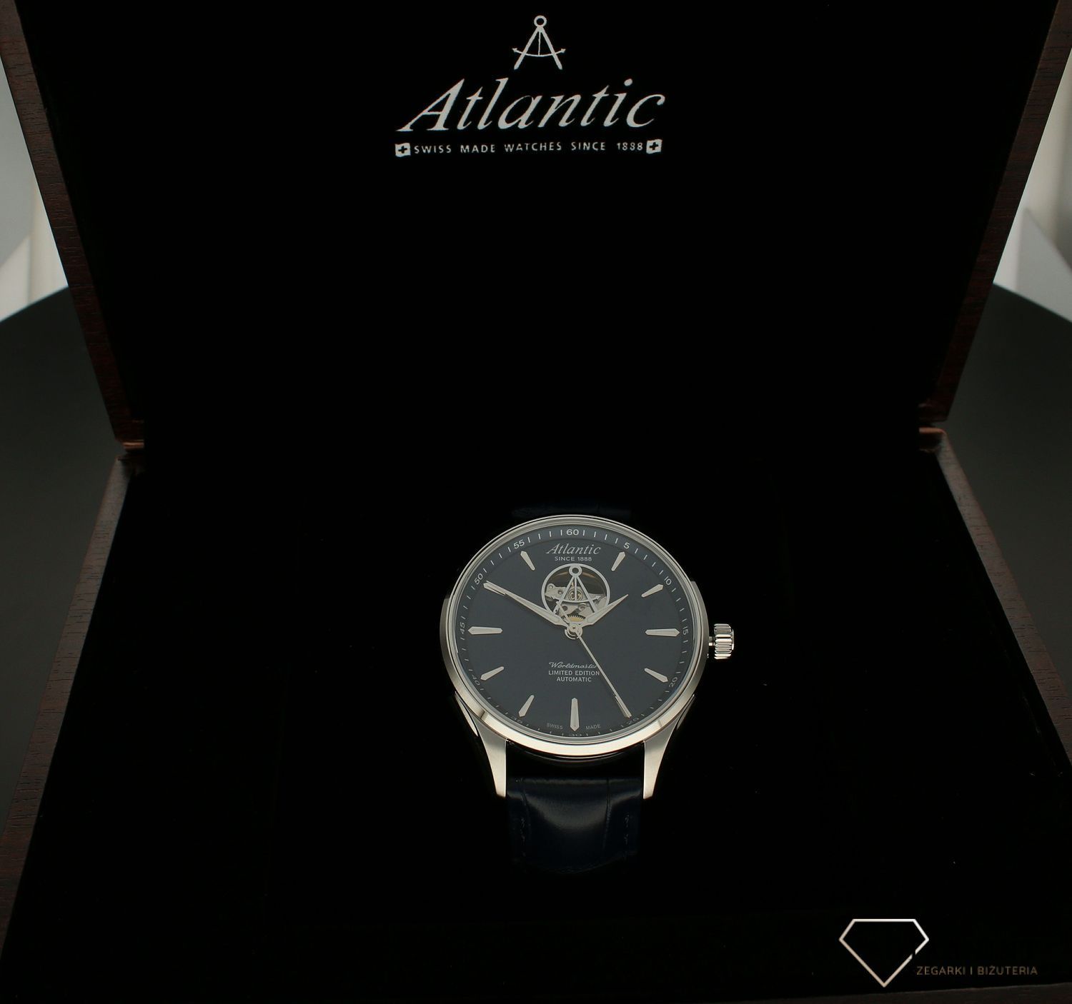 Zegarek męski na pasku Atlantic Worldmaster Open Heart Limited Edition 52780.41.51.webp
