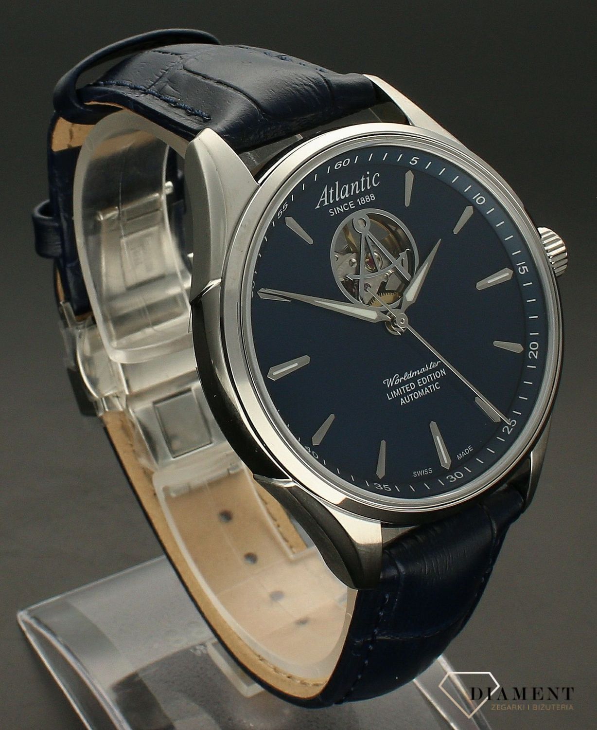 Zegarek męski na pasku Atlantic Worldmaster Open Heart Limited Edition 52780.41.51.webp