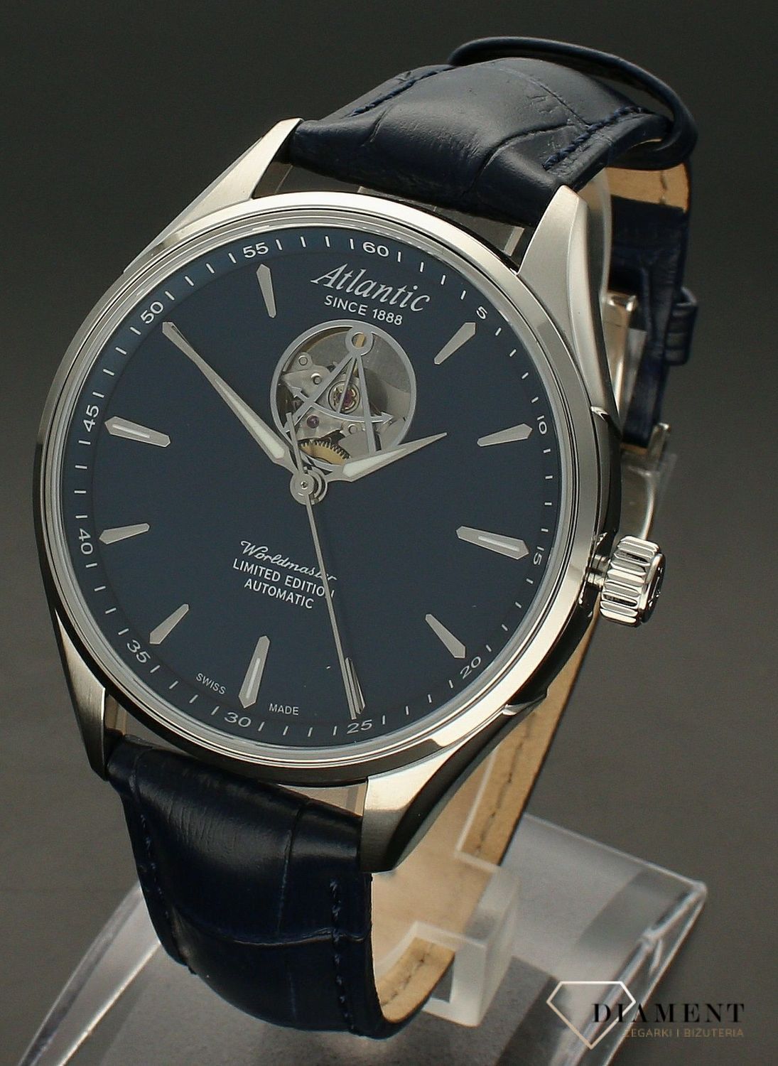 Zegarek męski na pasku Atlantic Worldmaster Open Heart Limited Edition 52780.41.51.webp