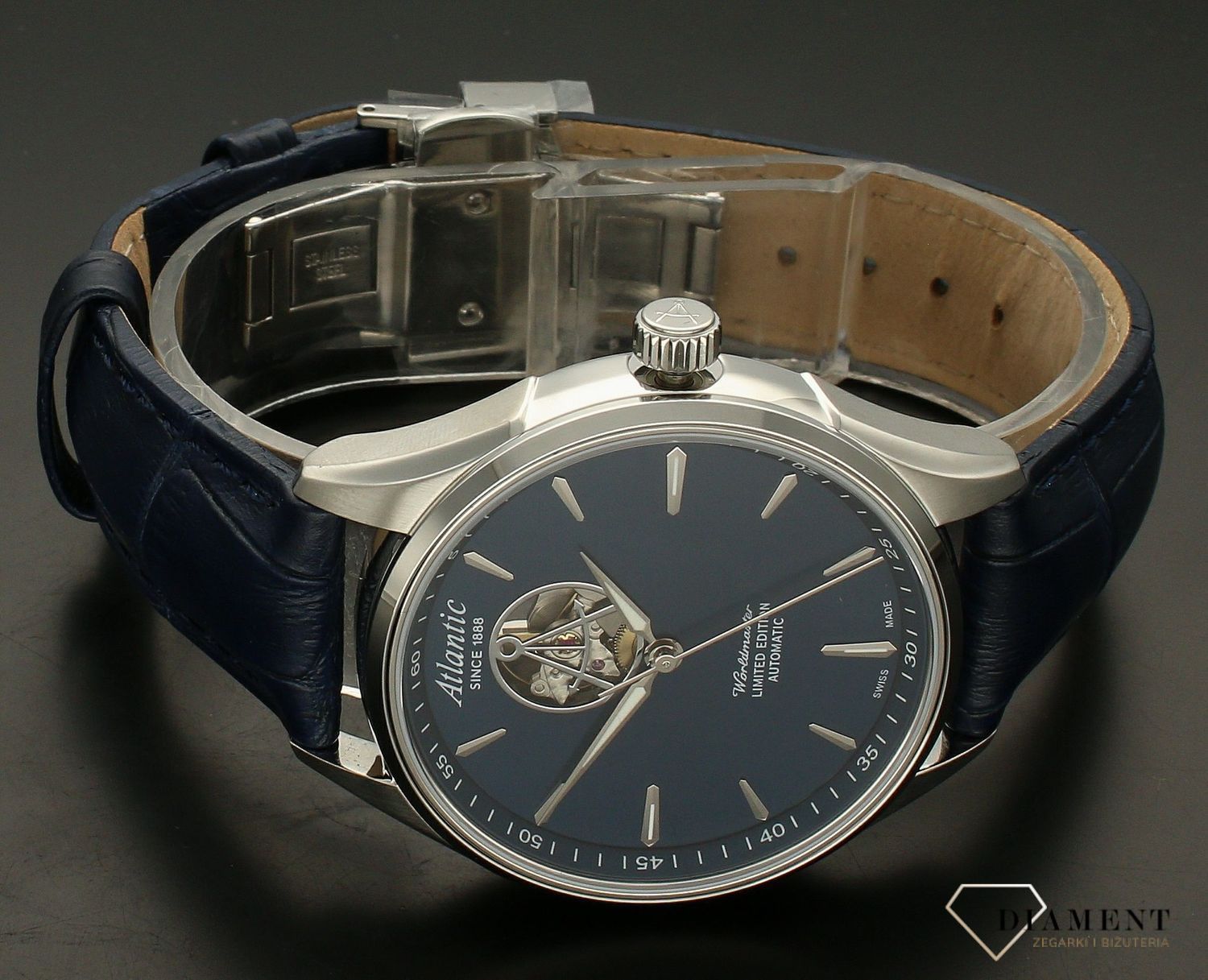 Zegarek męski na pasku Atlantic Worldmaster Open Heart Limited Edition 52780.41.51.webp