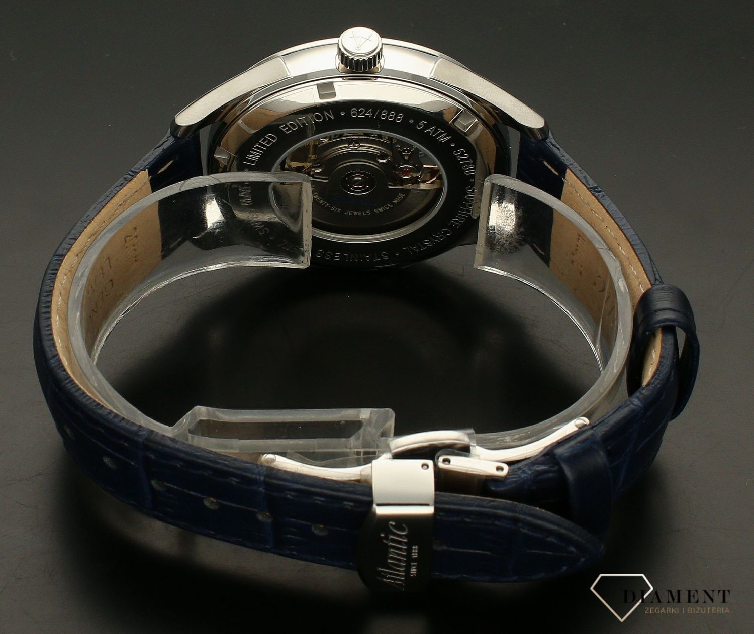 Zegarek męski na pasku Atlantic Worldmaster Open Heart Limited Edition 52780.41.51.webp