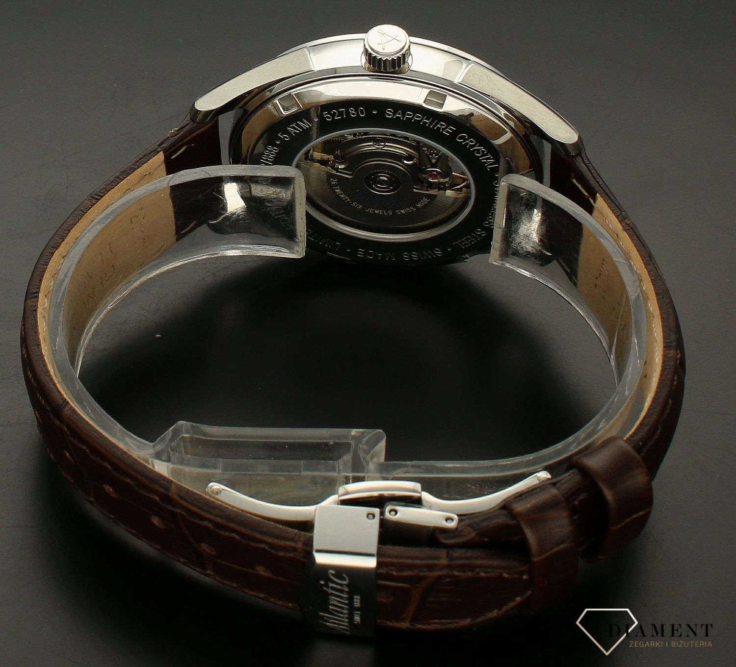 Zegarek męski na pasku Atlantic Worldmaster Open Heart Limited Edition 52780.41.81R.webp