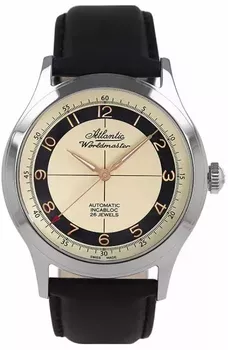 Zegarek męski na pasku Atlantic The Original Automatic Worldmaster 53754.41.93RBK.webp