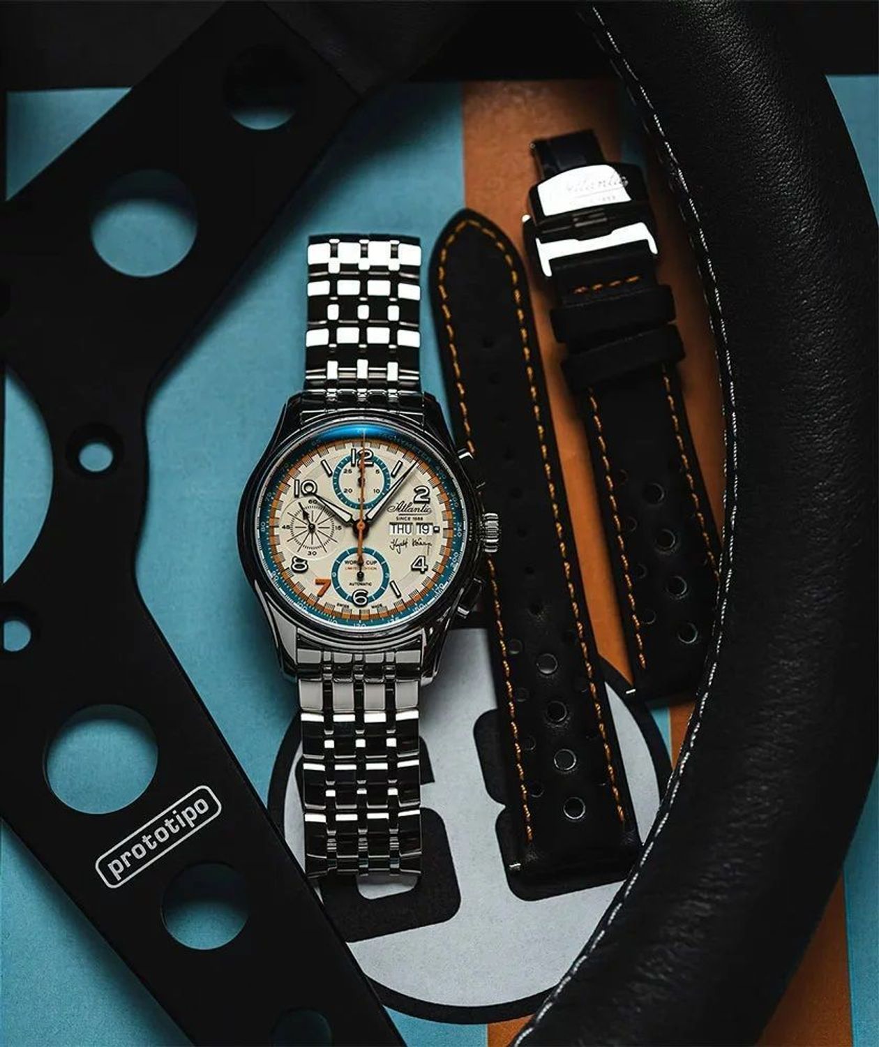 Zegarek męski Atlantic Worldmaster World Cup Krzysztof Hołowczyc Limited Edition 55858.41.29LE. Męski zegarek z kolekcji limitowanej Atlantic. Zegarek męski Atlantic World Cup. Zegarek Krzysztofa Hołowczyca. Zegarek męski na prezent (7).jpg