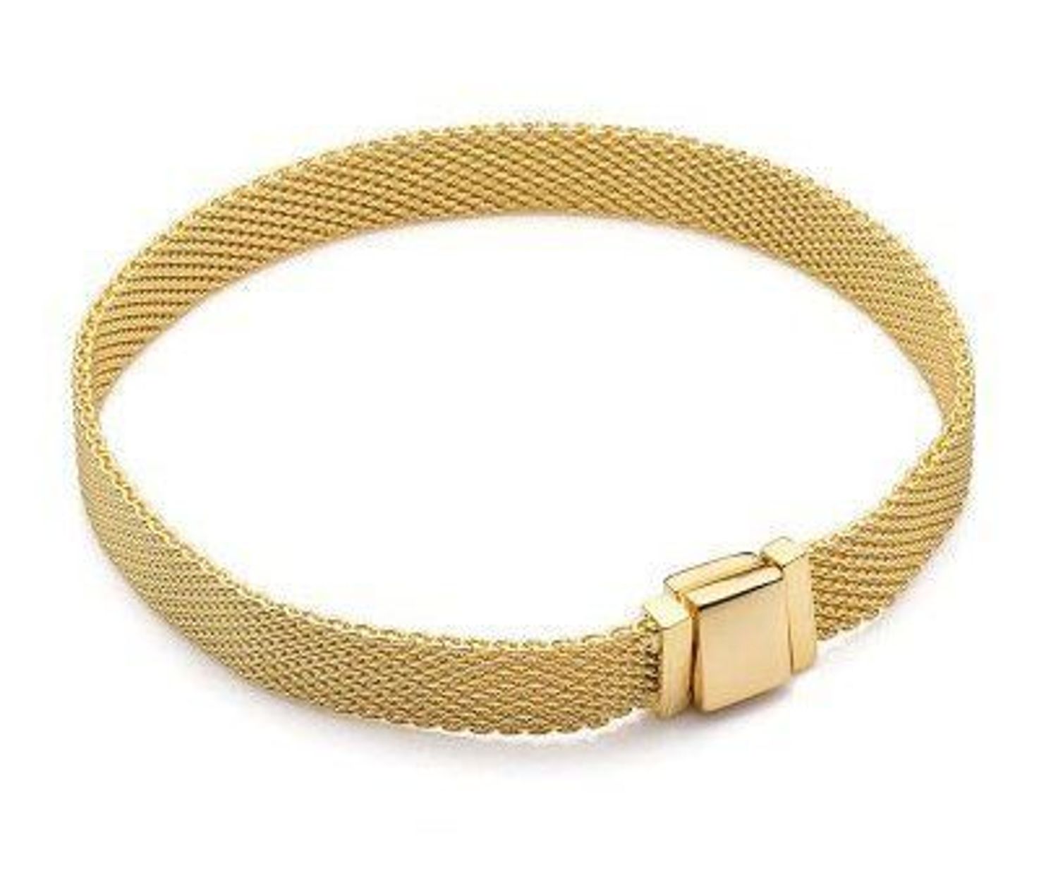 Bransoletka płaska pozłacane typu mesh 925 568666C00.jpg