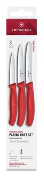 Victorinox Swiss Classic – Zestaw 3 Noży Kuchennych do Warzyw i Owoców 8,5–11 cm Czerwone  Szwajcarska Jakość.jpg