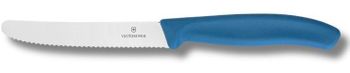 Victorinox 6.7832.C1 – ząbkowany nóż do pomidorów i owoców z ergonomiczną rękojeścią. Swiss Made, stal nierdzewna, długość ostrza 11 cm, kolor niebieski.1.jpg