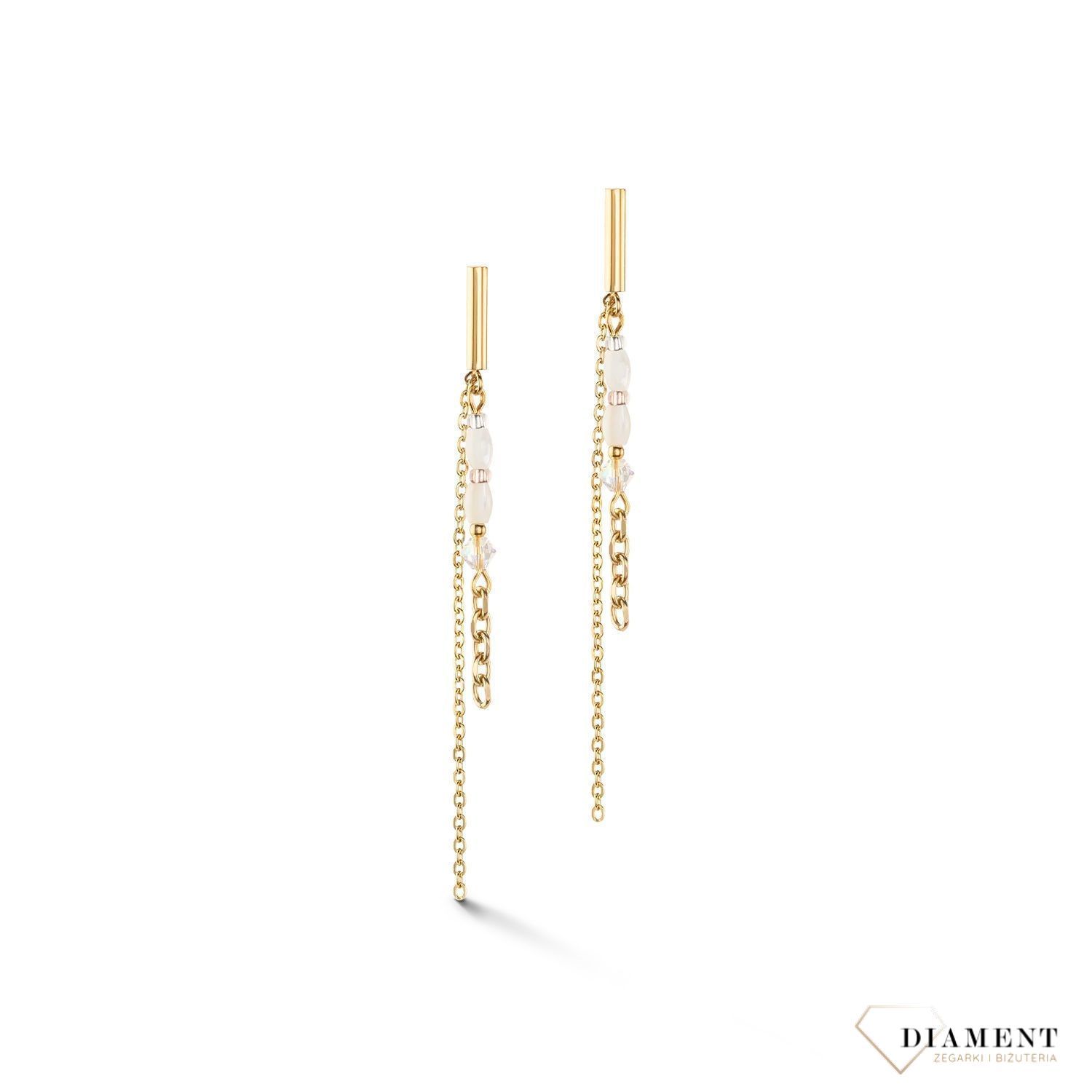 Kolczyki damskie Swarovski Coeur De Lion perły 6005211416. Piękne kolczyki w odcieniach bieli zdobione kryształami Swarovski. Biżuteria idealna zarówno na eleganckie, jak i niezobowiązujące okazje. Darmowa do1.jpg