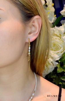 Kolczyki damskie Swarovski Coeur De Lion perły 6005211416. Piękne kolczyki w odcieniach bieli zdobione kryształami Swarovski. Biżuteria idealna zarówno na eleganckie, jak i niezobowiązujące okazje. Darmowa do5.JPG