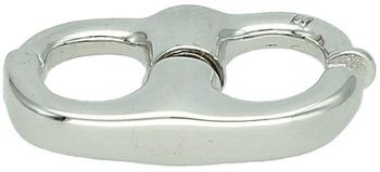 Zapięcie magnetyczne ze srebra 925 do pereł i naszyjników. Gładkie, eleganckie wykończenie. Wymiary 1,9 cm x 3 mm. Wygodne i trwałe.1.jpg