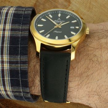 Zegarek męski Atlantic 60330.45.69 Seapair Swiss Made – złota koperta PVD, czarna tarcza, szafir black.jpg