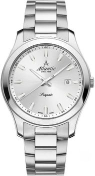 Zegarek męski Atlantic Classic Sapphire na bransolecie 60335.41.29 wyposażony jest w kwarcowy mechanizm, zasilany za pomocą baterii. Posiada bardzo wysoką dokładność mierzenia czasu +- 10 sekund w przeciągu 30 dni. Zegarek idealny dla mężczyzny.jpg