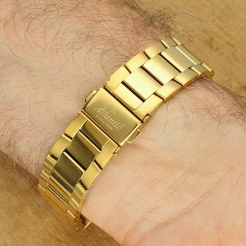 Elegancki zegarek Atlantic Seapair 60335.45.69 z mechanizmem kwarcowym Swiss Made, czarną tarczą, złotą kopertą i stalową bransoletą pokrytą powłoką PVD. Szafirowe szkło, analogowy odczyt czasu i 2-letnia gwarancja (3).jpg