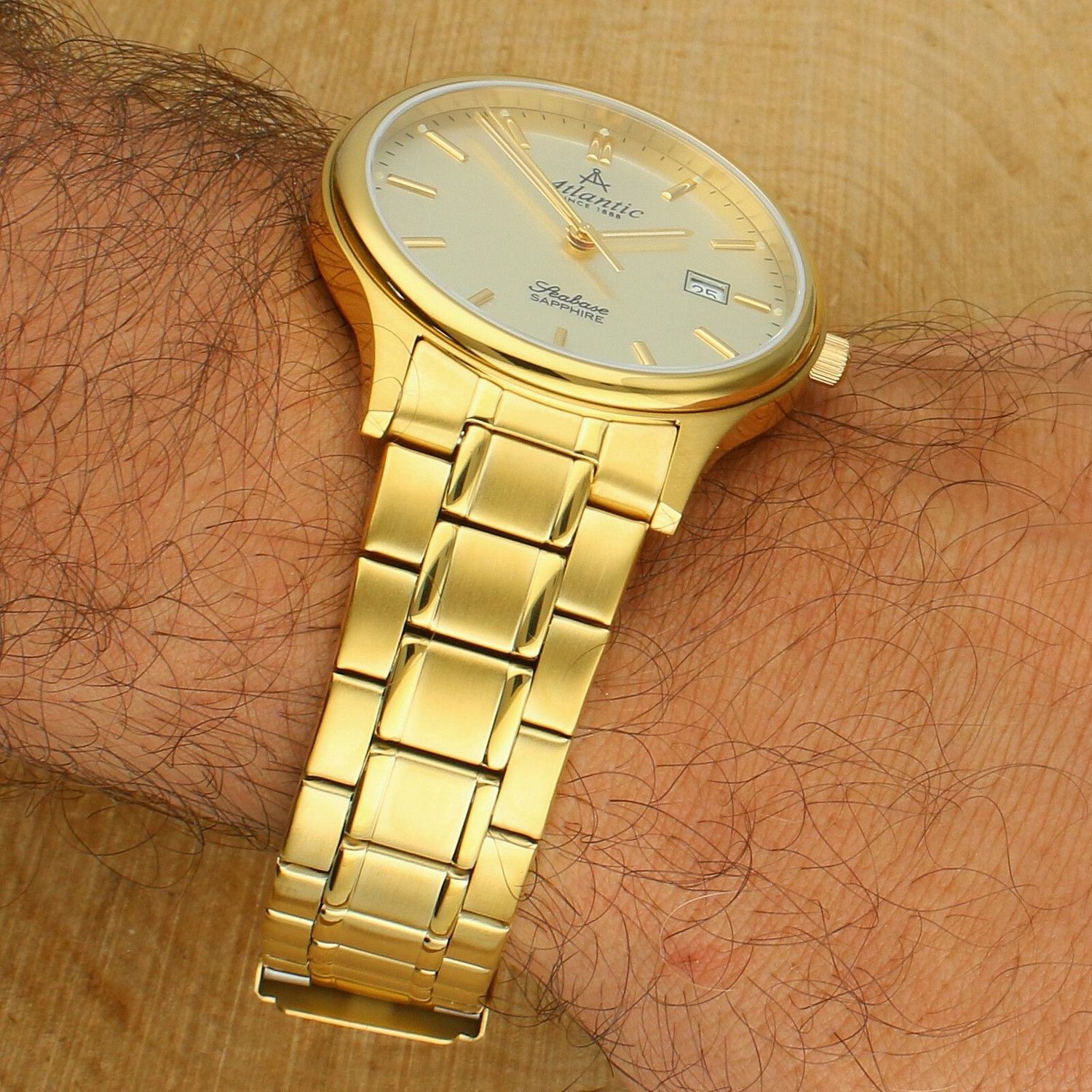 Zegarek Atlantic Classic Sapphire 60348.45.31 męski zegarek Swiss Made złoty.jpg