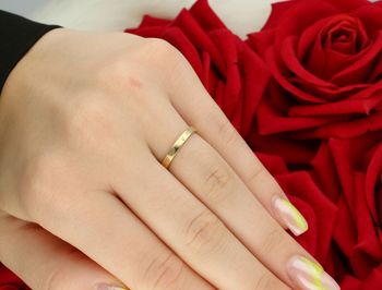 Złoty pierścionek z diamentem „Splątana Elegancja”  Żółte i białe złoto 585  R453  Rozmiar 11 tył.jpg