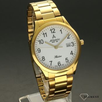 Zegarek męski Atlantic Sealine 62346.45.13 w kolorze złotym z wyraźnymi cyframi i szafirowym szkłem  (1).jpg