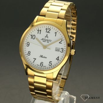 Zegarek męski Atlantic Sealine 62346.45.13 w kolorze złotym z wyraźnymi cyframi i szafirowym szkłem  (2).jpg