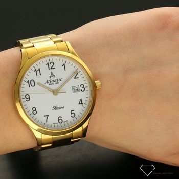 Zegarek męski Atlantic Sealine 62346.45.13 w kolorze złotym z wyraźnymi cyframi i szafirowym szkłem  (5).jpg