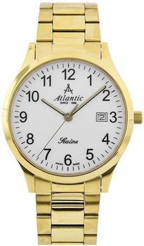 Zegarek męski Atlantic Sealine 62346.45.13 w kolorze złotym z wyraźnymi cyframi i szafirowym szkłem.jpg