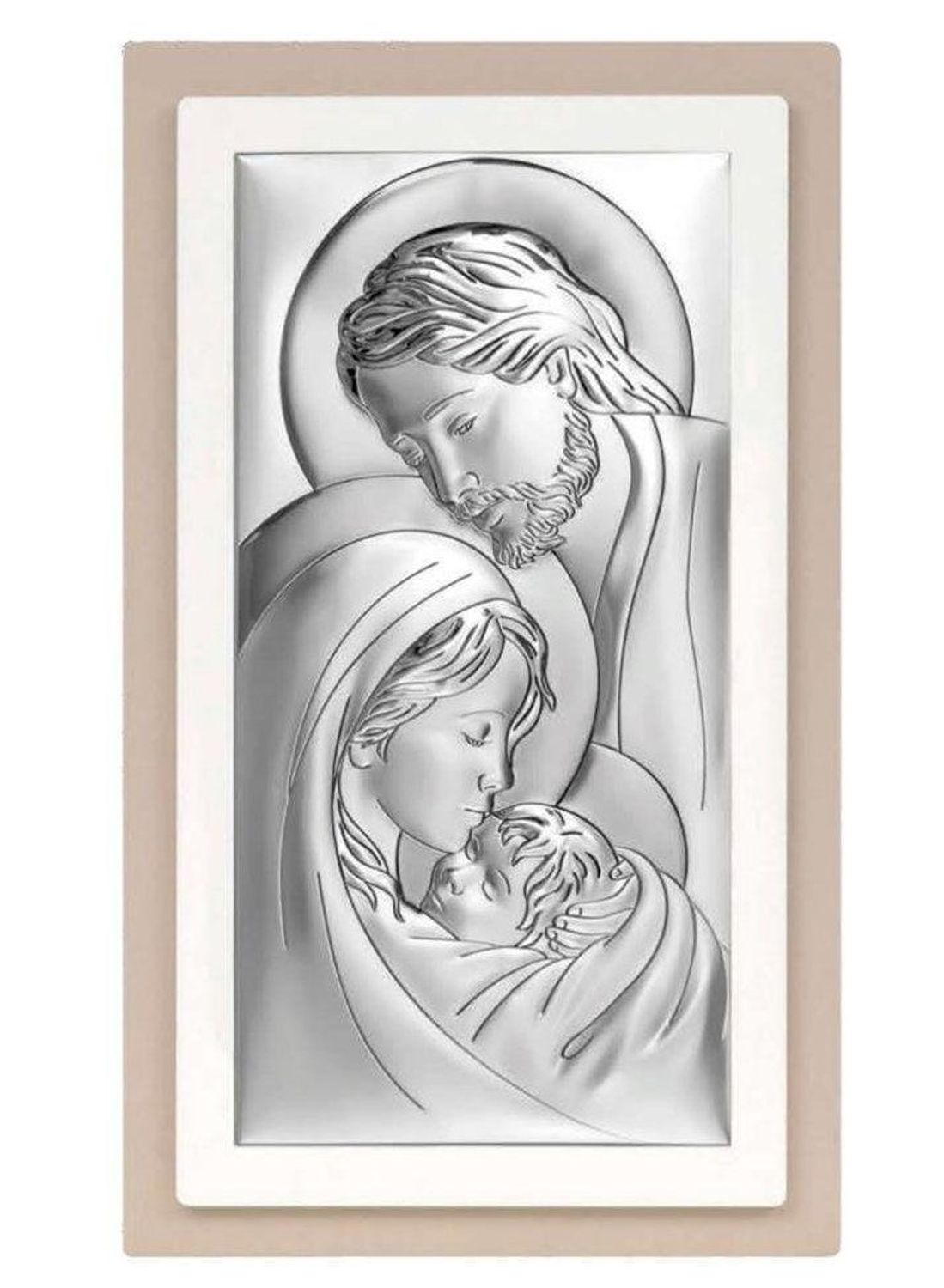 Obrazek srebrny przedstawiający wizerunek Świętej Rodziny 6380 2XTP.jpg