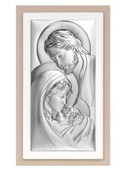 Obrazek srebrny przedstawiający wizerunek Świętej Rodziny 6380 2XTP.jpg