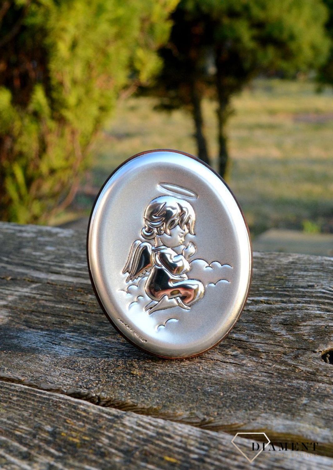 Wyjątkowy obrazek srebrny przedstawiający Aniołka BC63841X.jpg