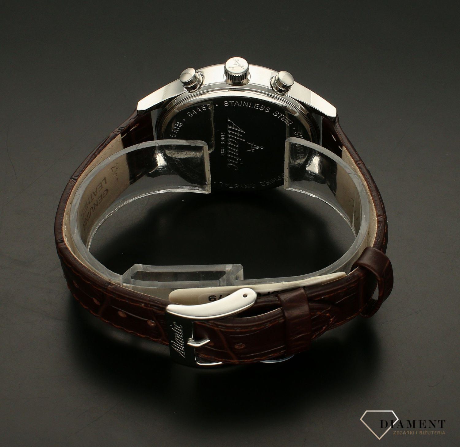 Zegarek męski Atlantic Seabase Chronograph 64452.41.51R. Zegarek męski z funkcją chronografu. Zegarek Atlantic z szafirowym szkłem. Zegarek męski klasyczny i elegancki. Zegarek męski na pasku idealny na prezent..jpg