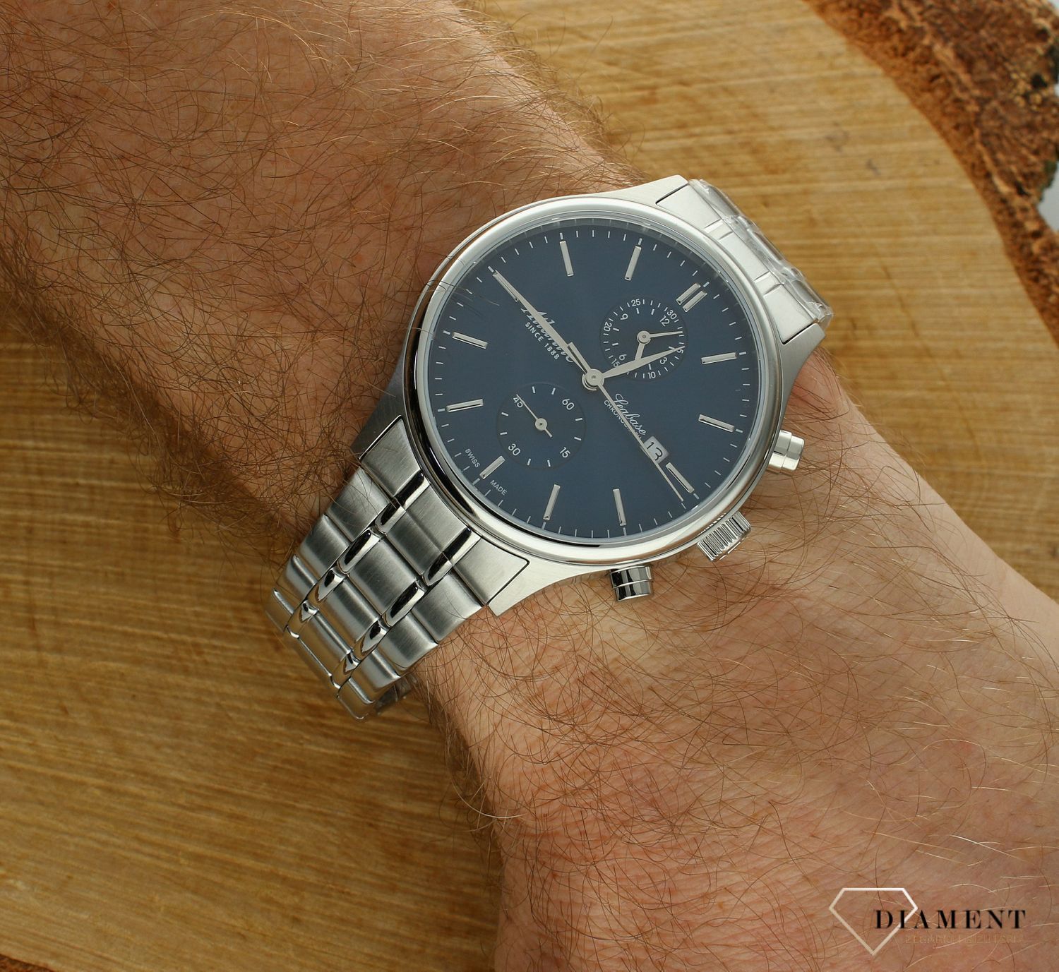 Zegarek męski Atlantic Seabase Chronograph 64457.41.51. Zegarek męski Atlantic. Zegarek męski z chronografem. Zegarek męski Atlantic na bransolecie. Zegarek męski na bransolecie Atlantic idealny na prezent..jpg