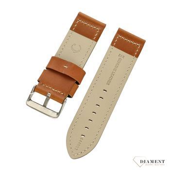 Pasek do zegarka brązowy skórzany Condor 'Brązowy mat z przeszyciem' 644R.03 ⌚ Pasek do zegarka z naturalnej skóry ⌚ Pasek do zegarka  (2).jpg