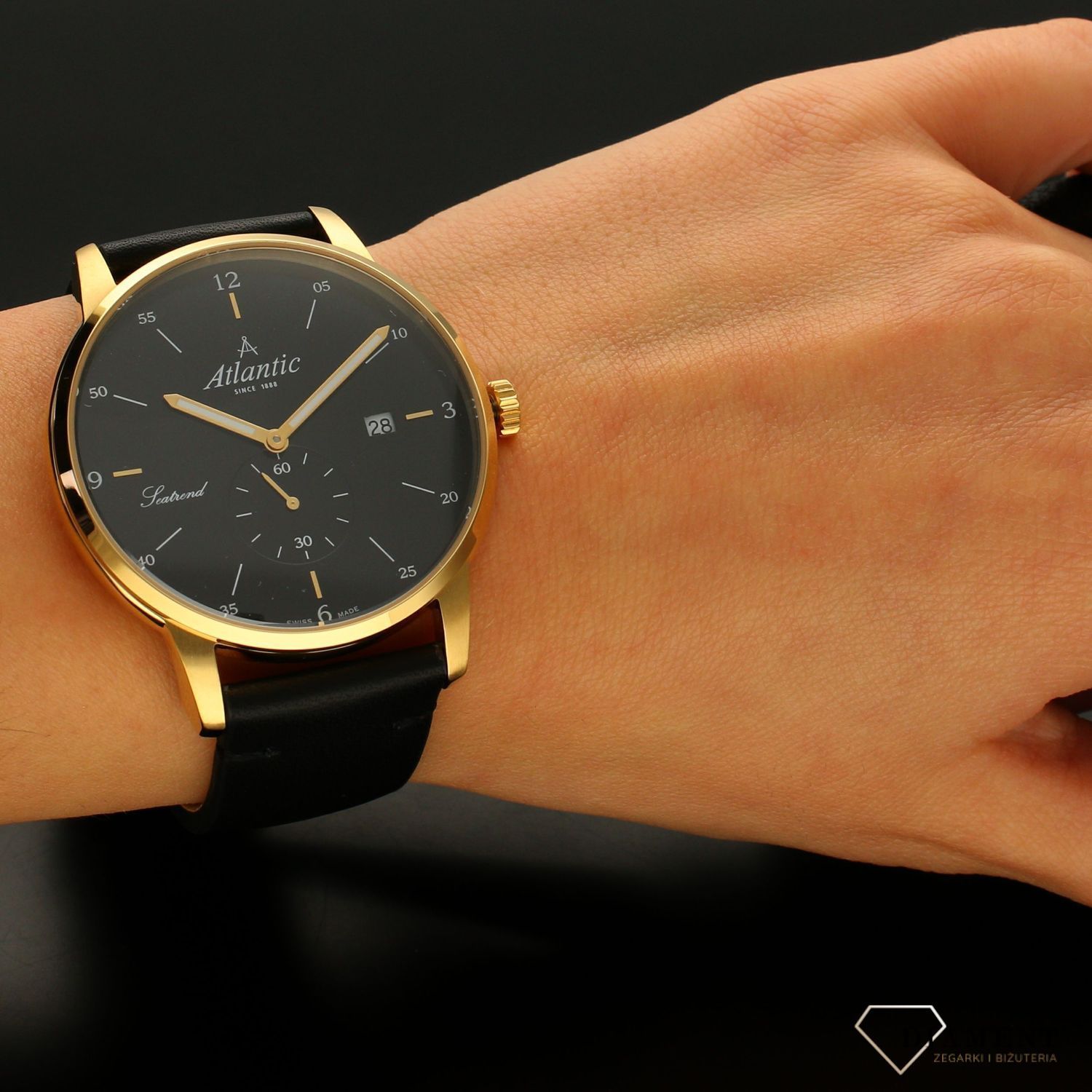 Zegarek męski Atlantic Seatrend ' Black&gold' 65353.45.65.jpg
