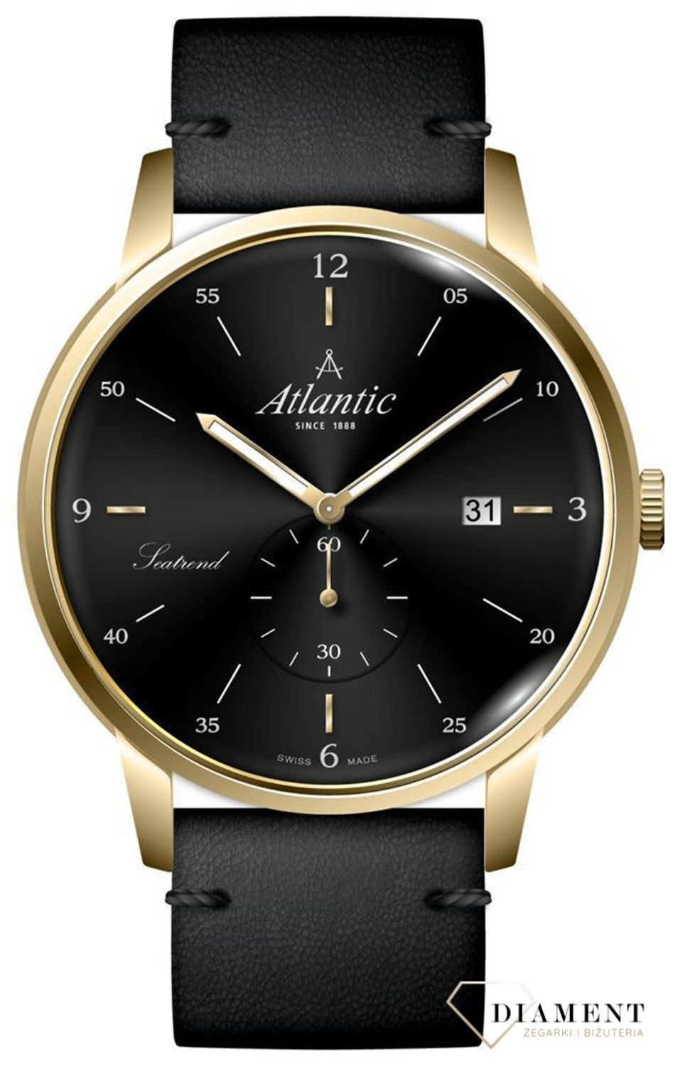 Zegarek męski Atlantic Seatrend ' Black&gold' 65353.45.65.jpg
