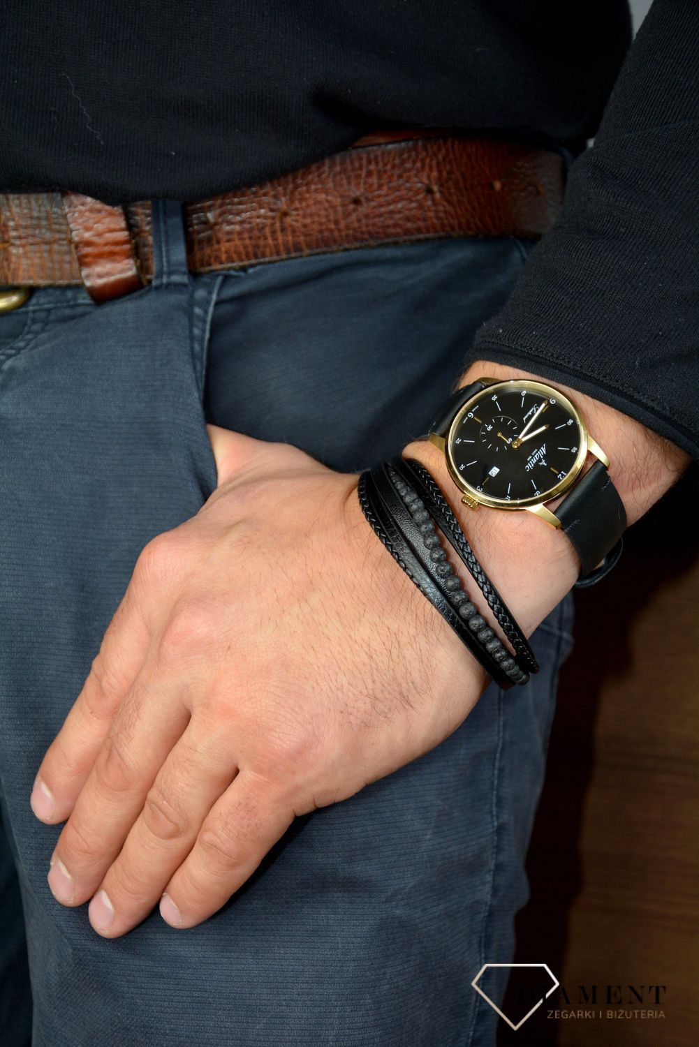 Zegarek męski Atlantic Seatrend ' Black&gold' 65353.45.65.jpg