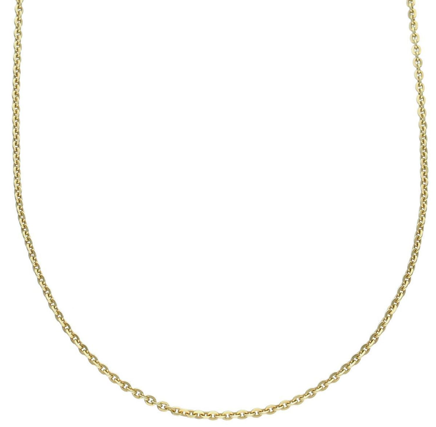 Łańcuszek damski srebrny pozłacany 676731 ze splotem ankier. Próba 925, długość 42 cm, waga 2,00 g. Klasyczna i elegancka biżuteria z zapięciem na karabińczyk.1.jpg