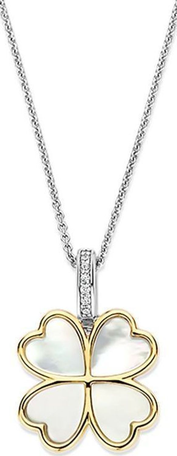 Naszyjnik srebrny koniczynka TI SENTO 6821MW  Naszyjnik 6821MW to elegancka biżuteria, która doskonale łączy subtelność z nowoczesnym stylem. 1.jpg