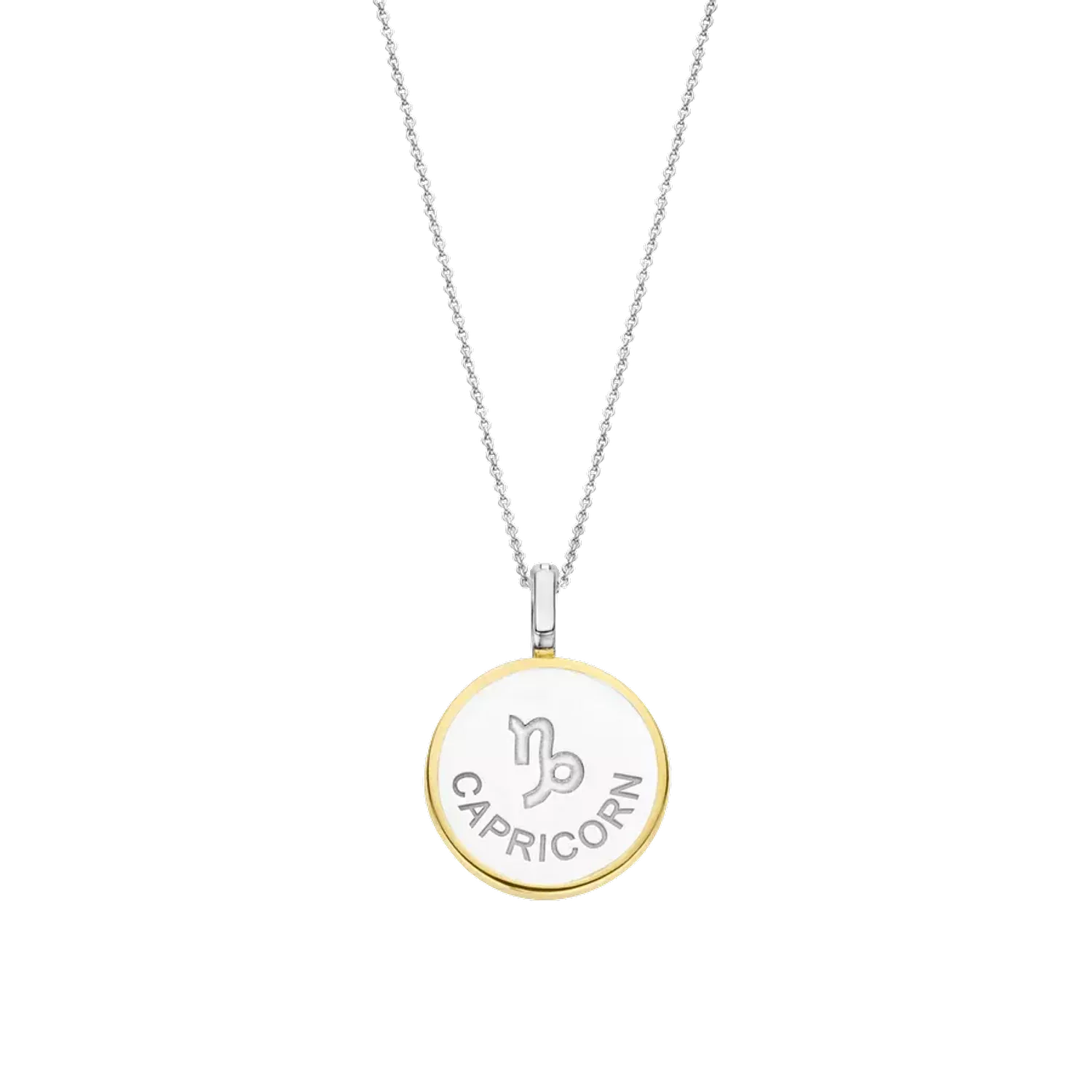 Naszyjnik srebrny pokryty złotem TI SENTO Konstelacja znaku zodiaku Koziorożec 6826CN Srebrny wisiorek z zodiakiem TI SENTO 6826CN przedstawia unikalny znak zodiaku Koziorożca. Wykonany z najwyższej jakości srebra próby 925 pokryteg.webp