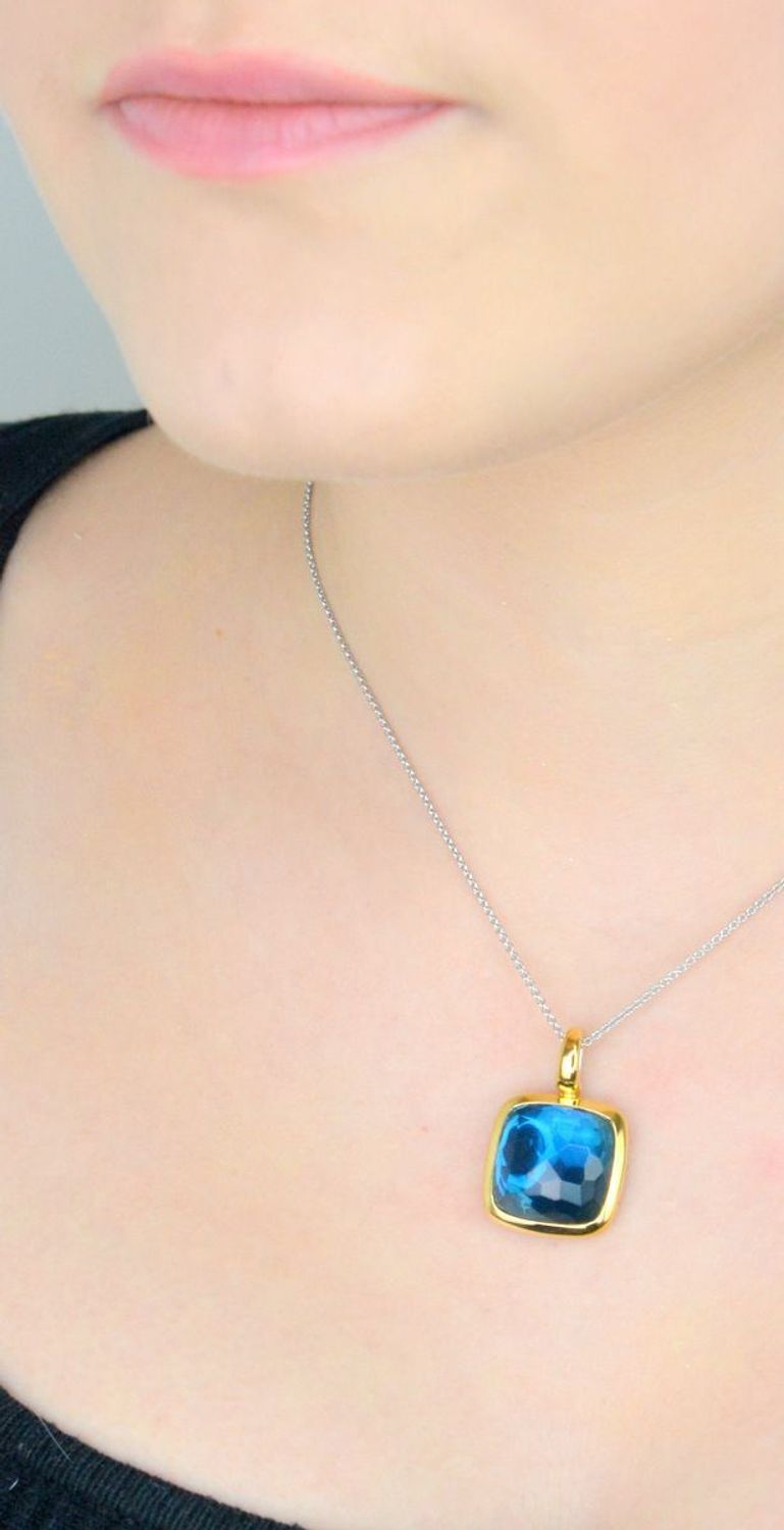 Naszyjnik srebrny TI SENTO 6836DB. Naszyjnik TI SENTO 6836DB to wyrafinowana ozdoba, która doda koloru i elegancji każdej stylizacji. Wykonany z wysokiej jakości srebra próby 925, 1.jpg