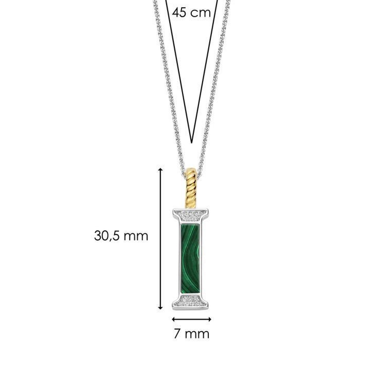 Naszyjnik srebrny damski z literą I TI SENTO zawieszka 6840MA_I Wyjątkowa biżuteria marki TI SENTO, to luksusowe dodatki, które uszczęśliwią każdą kobietę. Naszyjnik z Twoim inicjałem..jpg