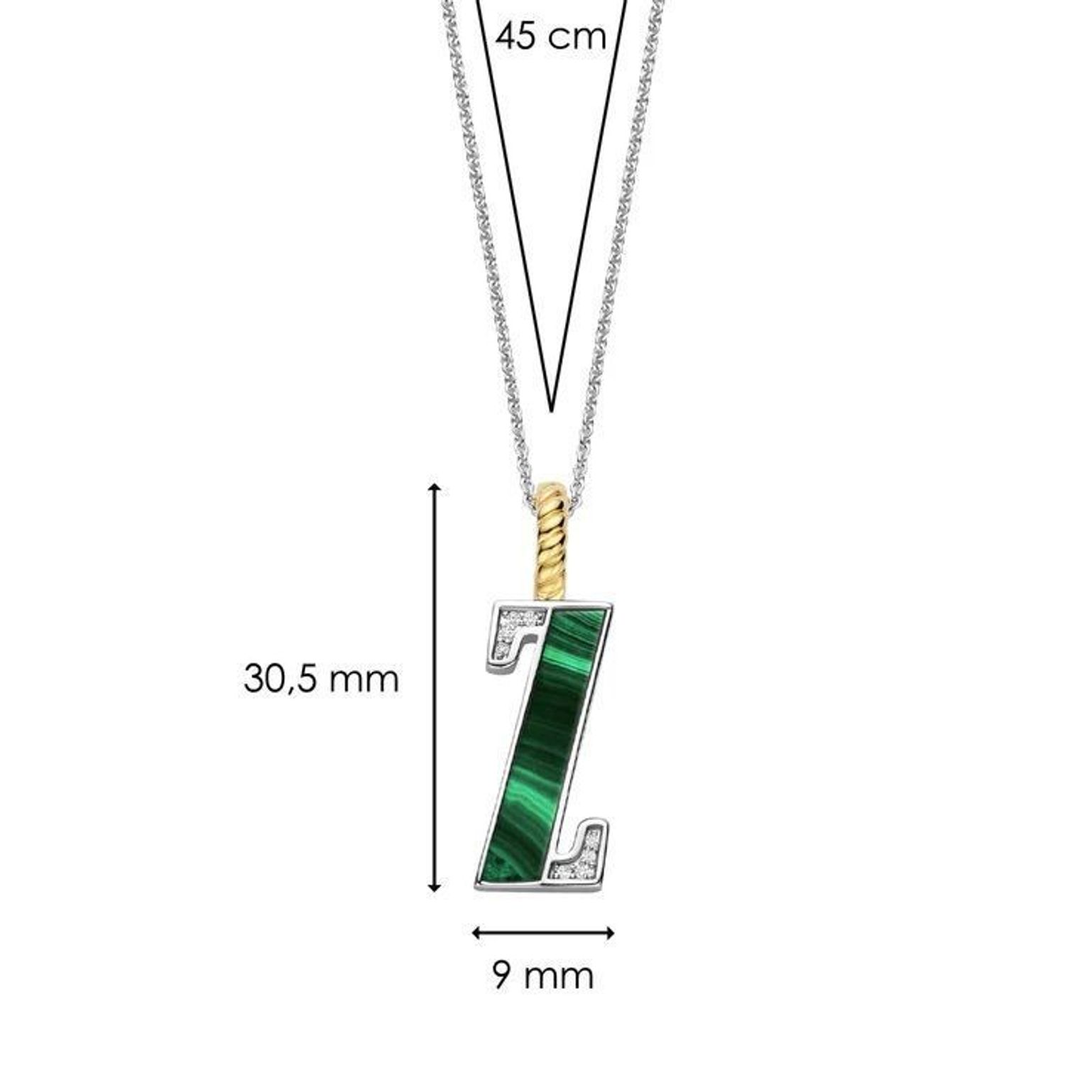 Naszyjnik srebrny damski z literą Z TI SENTO zawieszka 6840MA_Z Wyjątkowa biżuteria marki TI SENTO, to luksusowe dodatki, które uszczęśliwią każdą kobietę. Naszyjnik z Twoim inicjałem..jpg