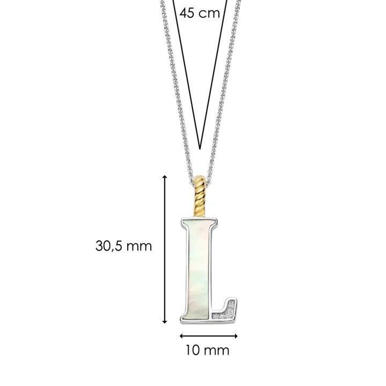 Naszyjnik srebrny damski z literą S TI SENTO zawieszka 6840MW_L Wyjątkowa biżuteria marki TI SENTO, to luksusowe dodatki, które uszczęśliwią każdą kobietę. Naszyjnik z Twoim inicjałem..jpg