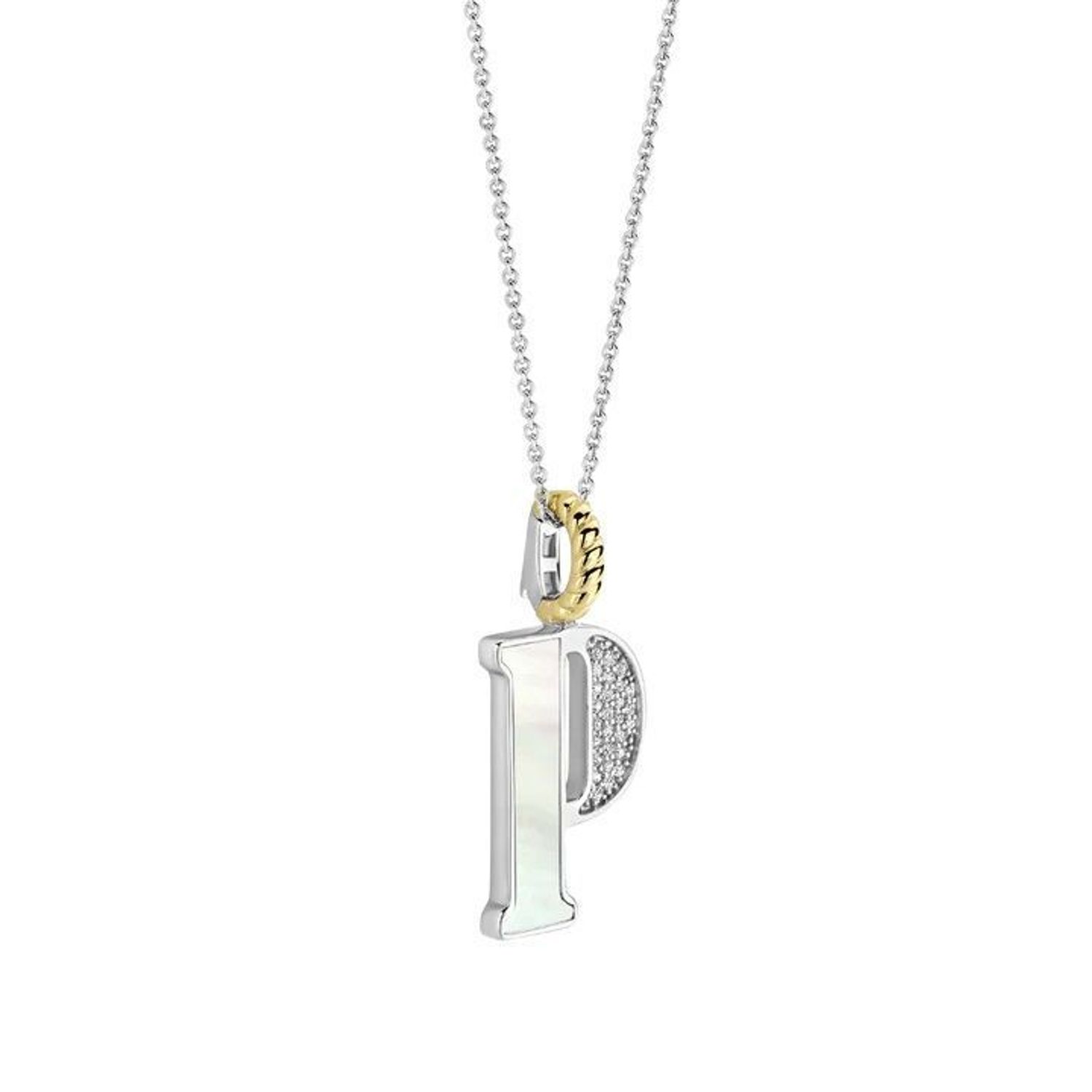 Naszyjnik srebrny damski z literą P TI SENTO zawieszka 6840MW_P  Zawieszka w kształcie litery P  Wyjątkowa biżuteria marki TI SENTO, to luksusowe dodatki, które uszczęśliwią każdą kobietę. Naszyjnik z Twoim inicjałem..jpg