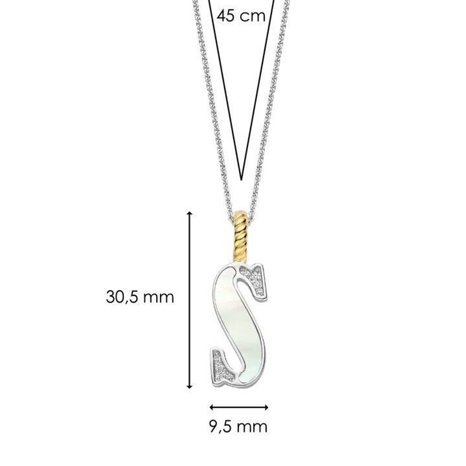 Naszyjnik srebrny damski z literą S TI SENTO zawieszka 6840MW_S  Zawieszka w kształcie litery S  Wyjątkowa biżuteria marki TI SENTO, to luksusowe dodatki, które uszczęśliwią każdą kobietę. Naszyjnik z Twoim inicjałem..jpg