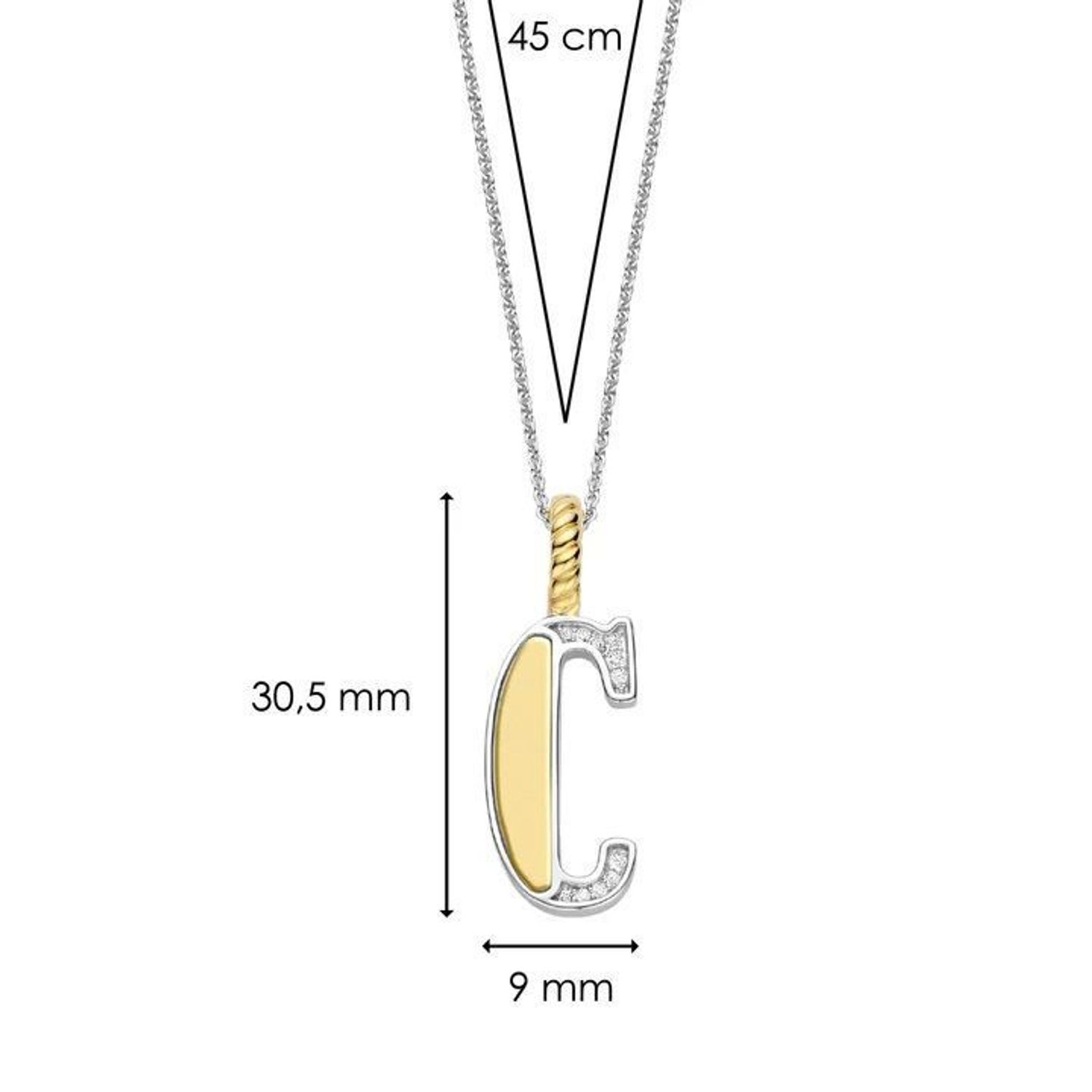 Naszyjnik srebrny damski z literą C TI SENTO zawieszka 6840ZY_C  Zawieszka w kształcie litery C  6840ZY_C Wyjątkowa biżuteria marki TI SENTO, to luksusowe dodatki, które uszczęśliwią każdą kobietę. Naszyjnik z Twoim inicjałem.jpg
