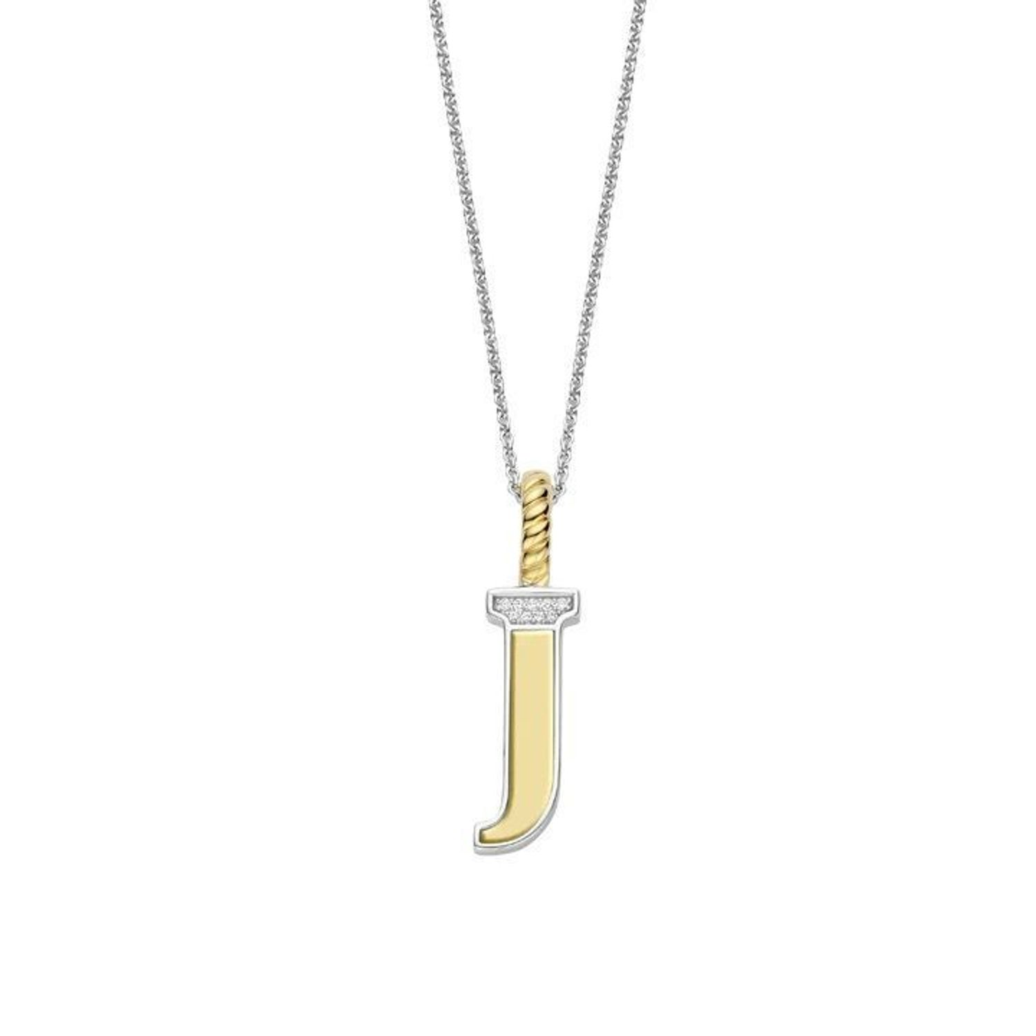 Naszyjnik srebrny damski z literą J TI SENTO zawieszka 6840ZY_J  Zawieszka w kształcie litery J   6840ZY_J Wyjątkowa biżuteria marki TI SENTO, to luksusowe dodatki, które uszczęśliwią każdą kobietę. Naszyjnik z Twoim inicjałe.jpg