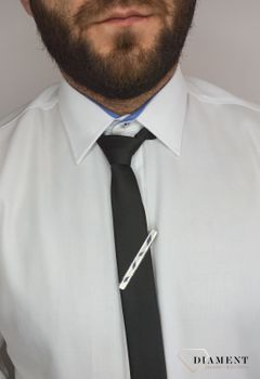 Spinka do krawatu srebra z ozdobnym wzorem 685184. Elegancka spinka do krawata wykonanych ze srebra 925. Idealny prezent dla mężczyzny. Zapakowana w oryginalne pudełko. Darmowa wysyłka (1).JPG