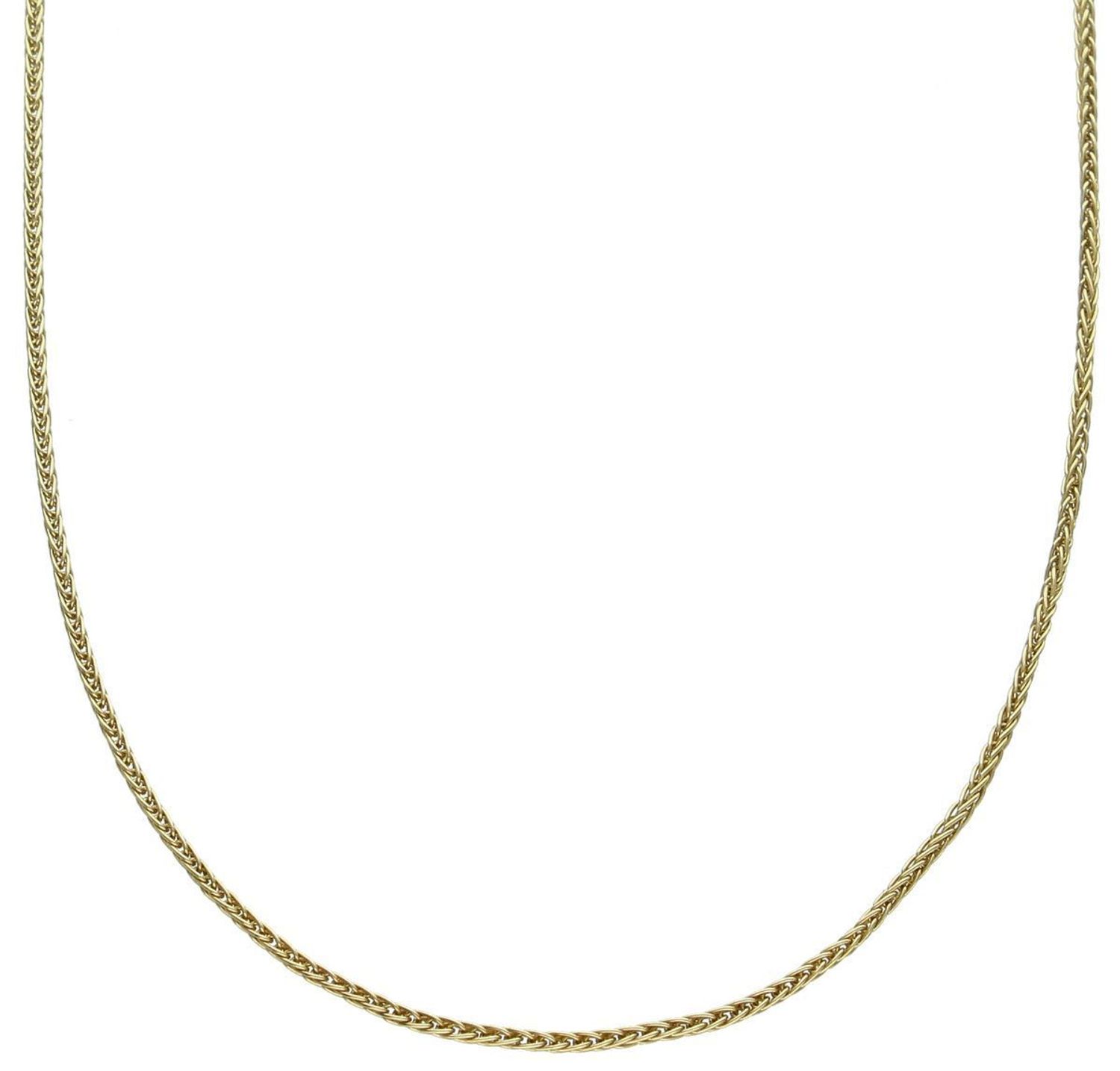 Łańcuszek damski srebrny pozłacany 702799 o splocie lisi ogon. Próba 925, długość 40 cm, waga 1,80 g. Klasyczna biżuteria z zapięciem na karabińczyk – idealna na prezent.11.jpg