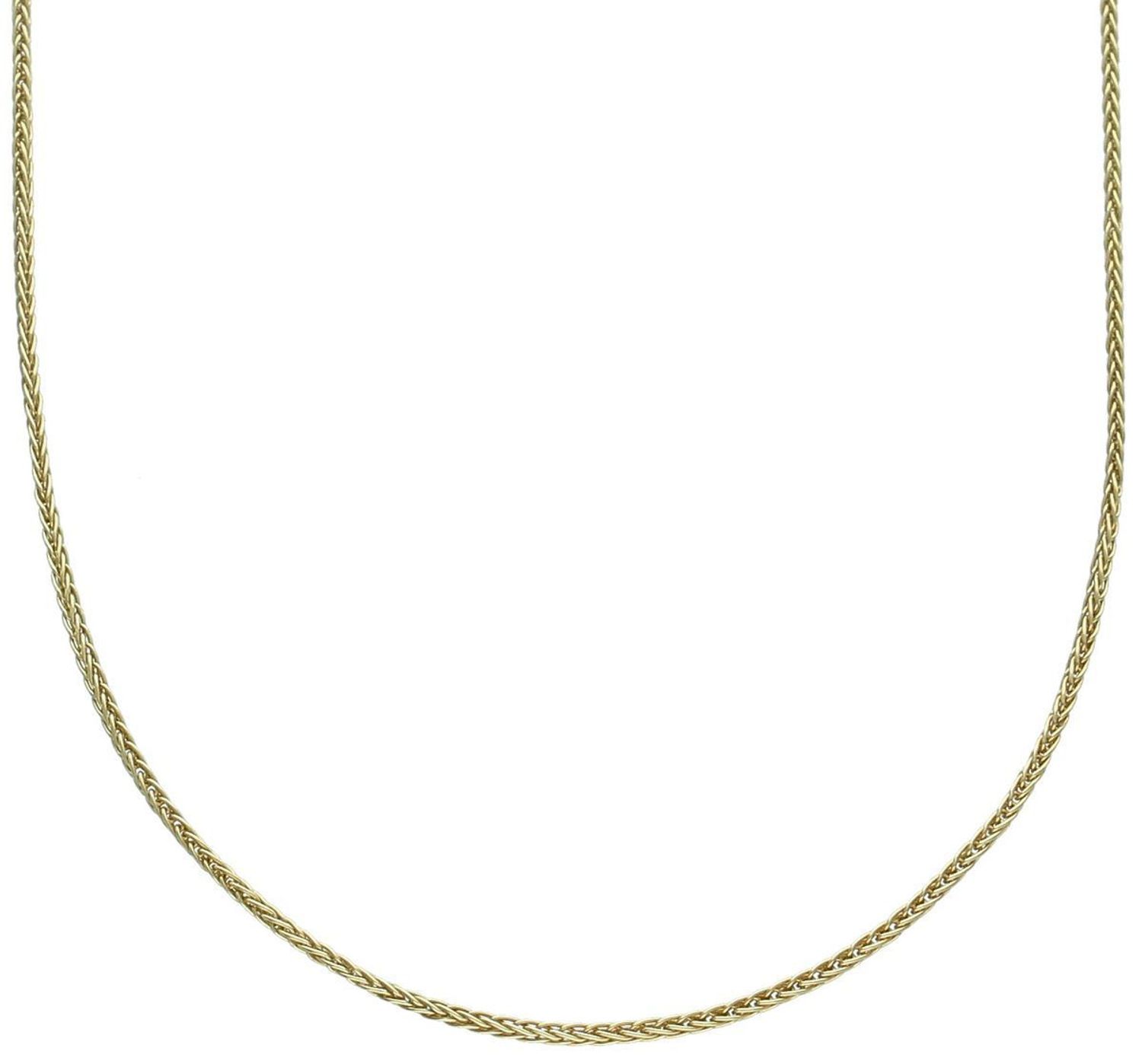 Srebrny pozłacany łańcuszek damski 702812 o splocie typu lisi ogon. Próba 925, długość 42 cm, zapięcie na karabińczyk. Klasyczna i elegancka biżuteria dla kobiet.1.jpg