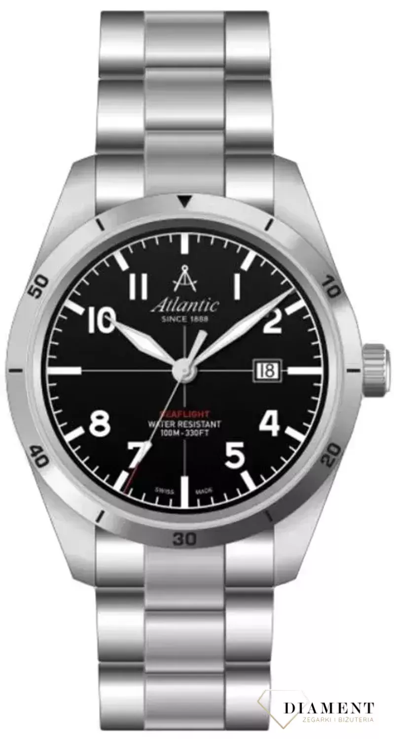 Męski zegarek Atlantic Classic 70356.41.65 wyposażony jest w kwarcowy mechanizm, zasilany za pomocą baterii. Posiada bardzo wysoką dokładność mierzenia czasu +- 10 sekund w przeciągu 30 dni..webp