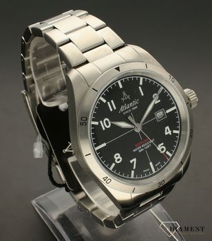Zegarek męski na bransolecie z czarną tarczą Atlantic Classic SEAFLIGHT 70356.41 (1).jpg