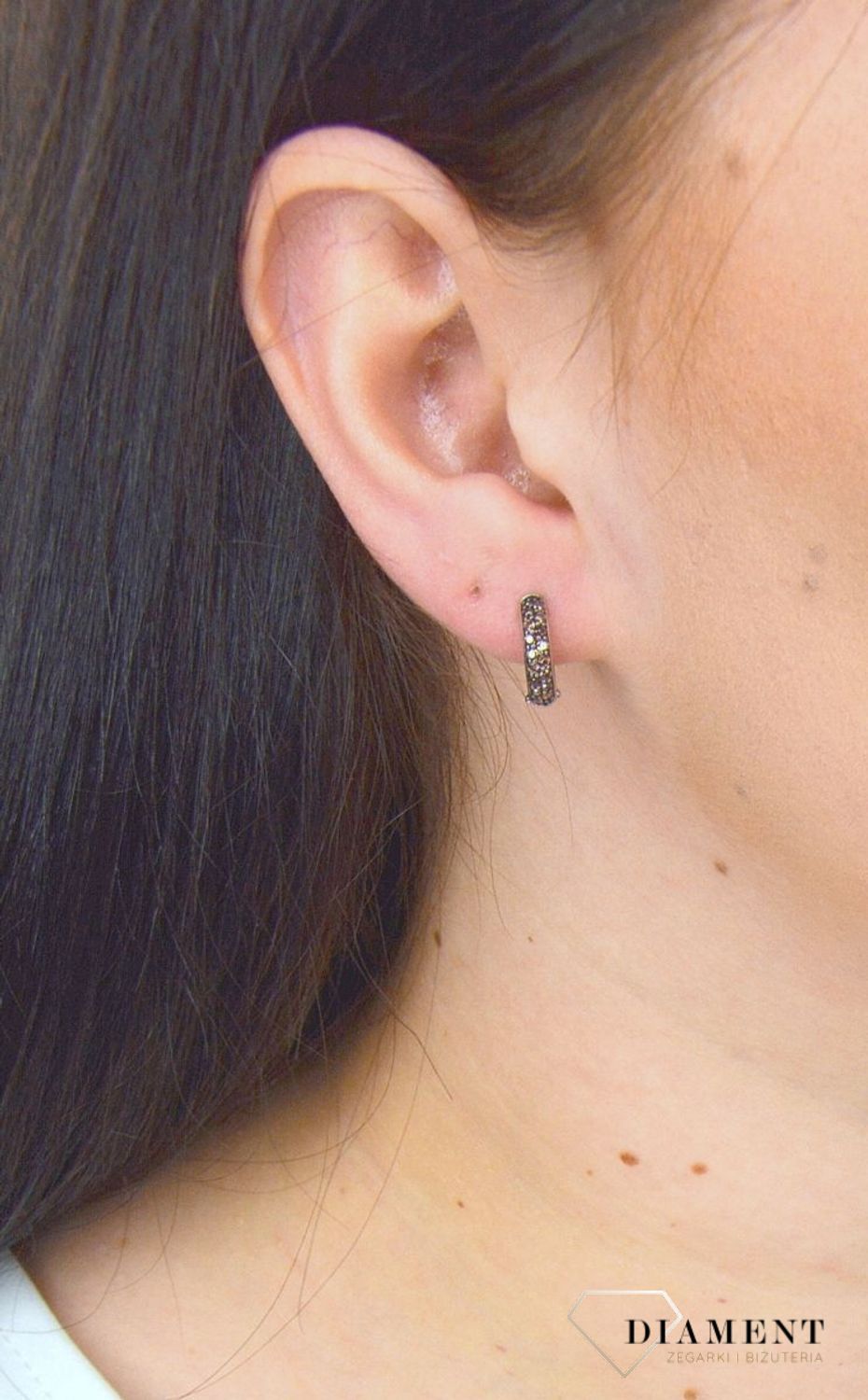 Srebrne kolczyki TI SENTO MILANO Koło brązowa cyrkonia 7210TB. Srebrne kolczyki damskie koła wydają się być jednym z najbardziej uniwersalnych.-001.jpg